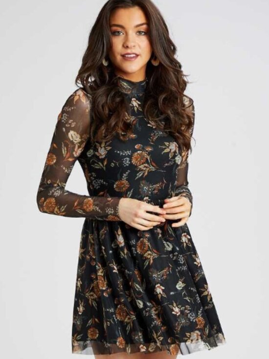 Altar'd State Dresses & Skirts - Altar'd State Diya Dress in Black & Rust, Size L